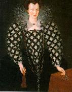 GHEERAERTS, Marcus the Younger Portrait of Mary Rogers: Lady Harrington dfg oil painting